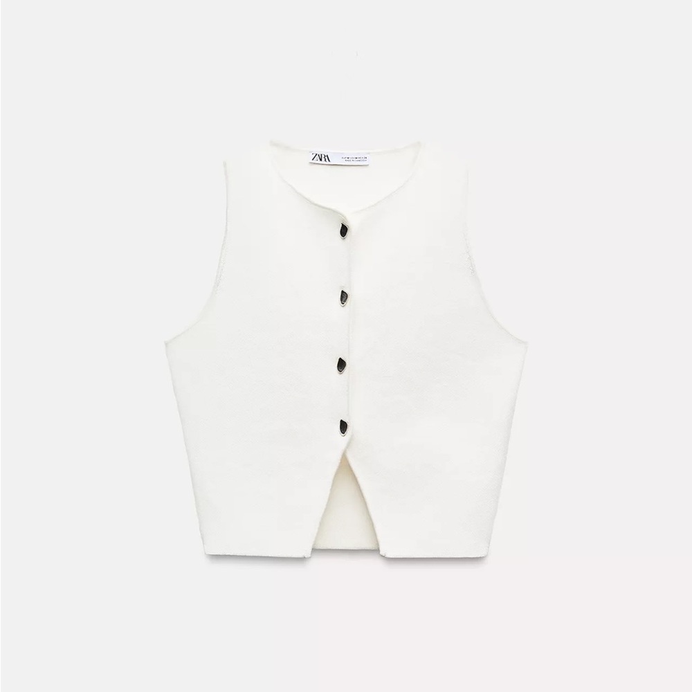 Zara Basic Knit Crop Top